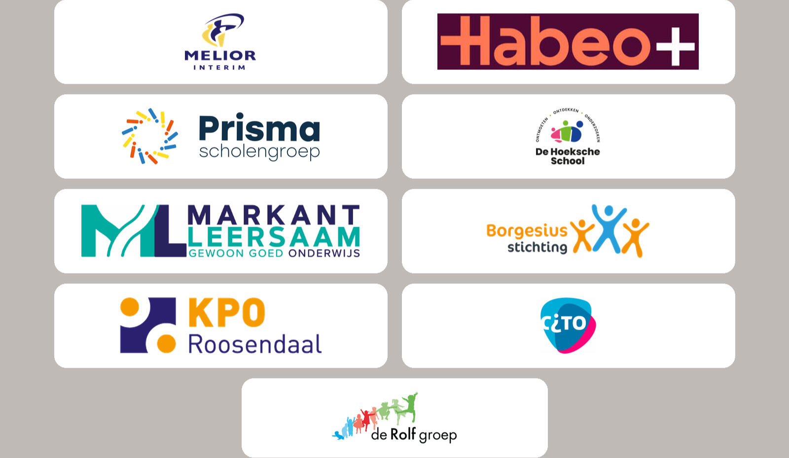 Wie gingen u voor?
